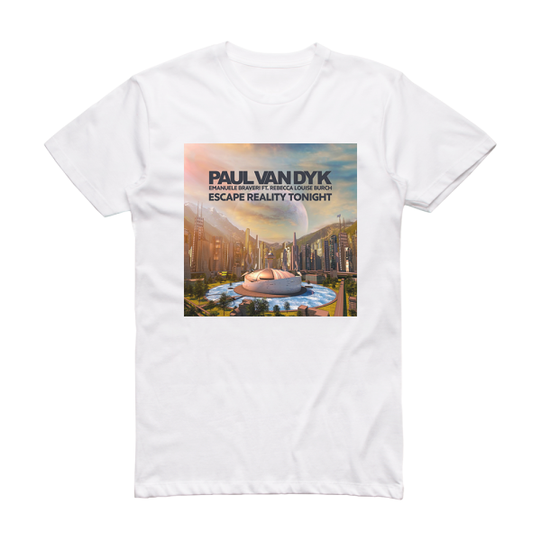 Paul van Dyk Escape Reality Tonight Album Cover T-Shirt White