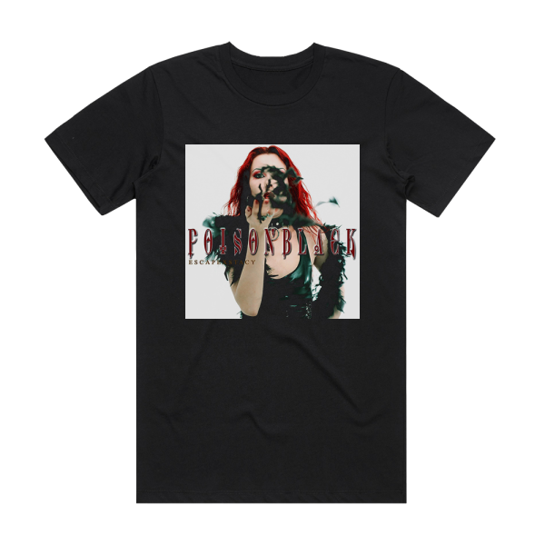 Poisonblack Escapexstacy Album Cover T-Shirt Black
