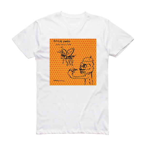 Pitchfork Eucalyptus Saturn Outhouse Album Cover T-Shirt White