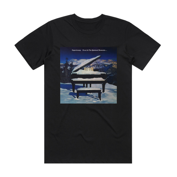 Supertramp Even In The Quietest Moments Album Cover T-Shirt Black