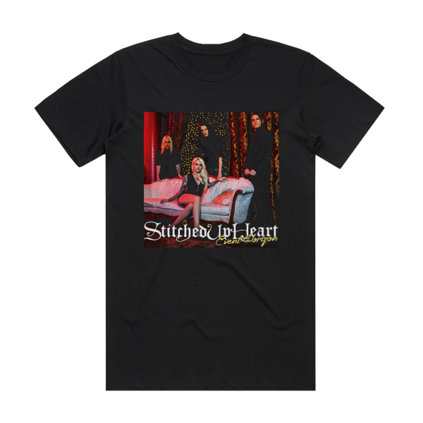 Stitched Up Heart Event Horizon Album Cover T-Shirt Black