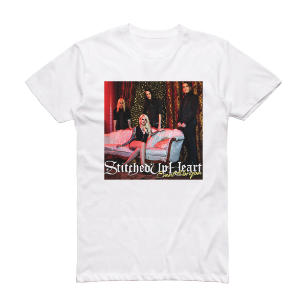 Stitched Up Heart Event Horizon Album Cover T-Shirt White