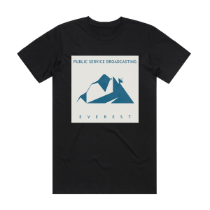 Public Service Broadcasting Everest Album Cover T-Shirt Black