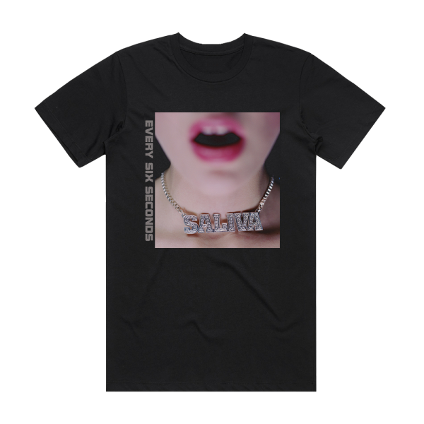 Saliva Every Six Seconds 2 Album Cover T-Shirt Black