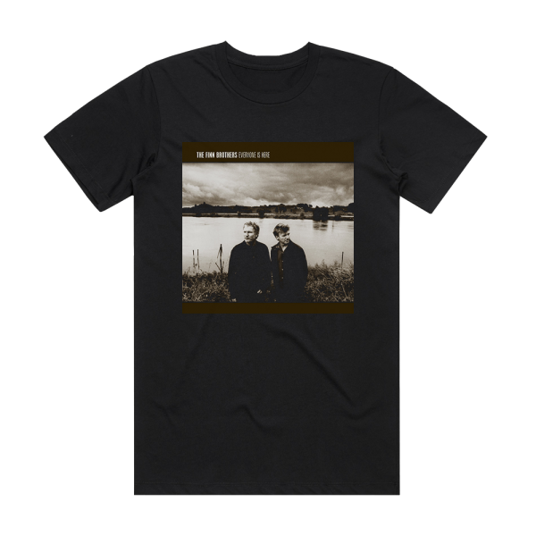 The Finn Brothers Everyone Is Here Album Cover T-Shirt Black