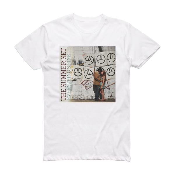 The Summer Set Everythings Fine Album Cover T-Shirt White