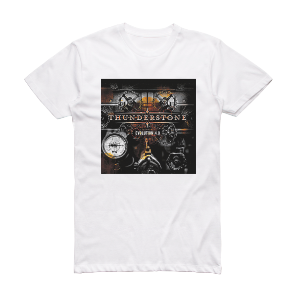 Thunderstone Evolution 40 Album Cover T-Shirt White