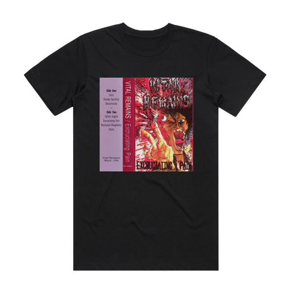 Vital Remains Excruciating Pain Album Cover T-Shirt Black