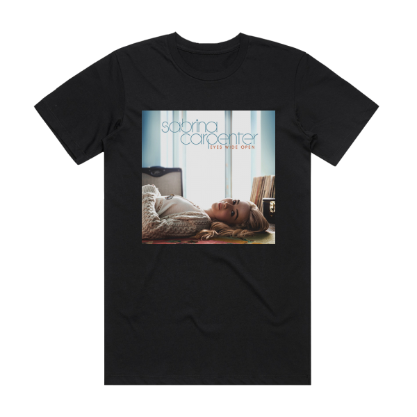 Sabrina Carpenter Eyes Wide Open 1 Album Cover T-Shirt Black