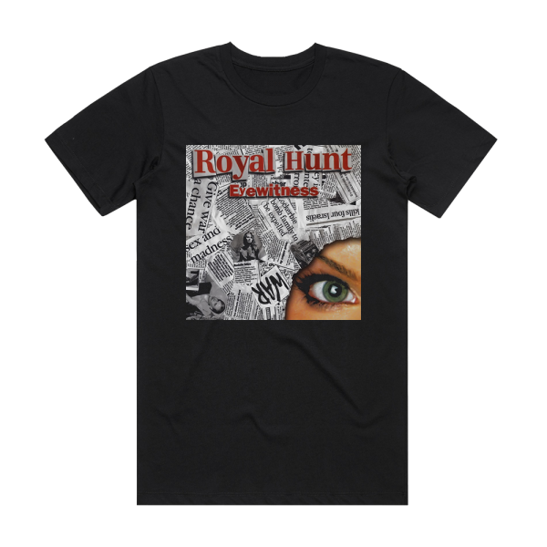 Royal Hunt Eyewitness Album Cover T-Shirt Black