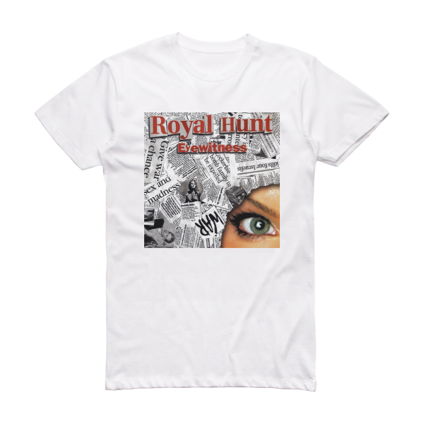 Royal Hunt Eyewitness Album Cover T-Shirt White