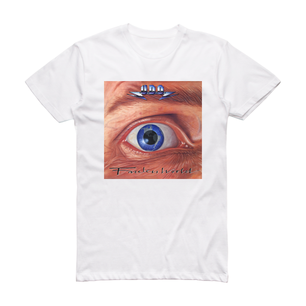 U D O Faceless World Album Cover T-Shirt White