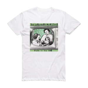 The Legendary Pink Dots Faces In The Fire Album Cover T-Shirt White