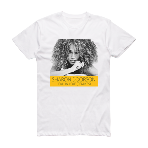 Sharon Doorson Fail In Love Remixes 2 Album Cover T-Shirt White