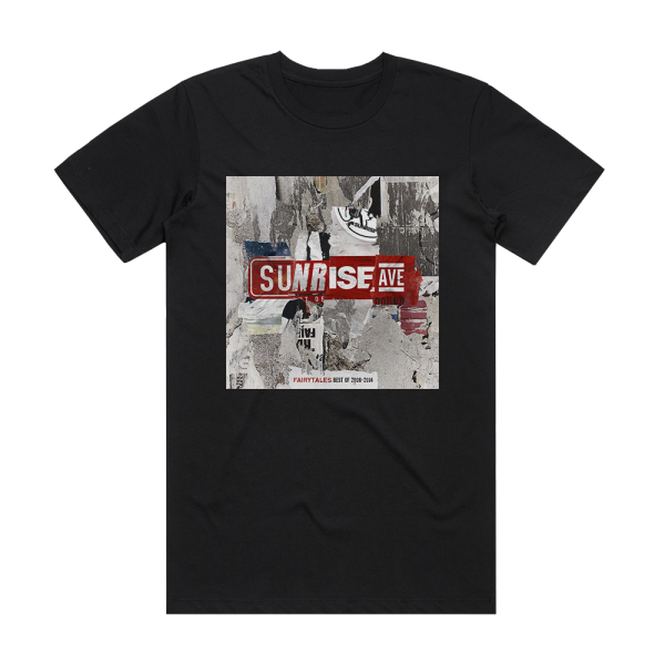 Sunrise Avenue Fairytales  Best Of 2006 2014 Album Cover T-Shirt Black