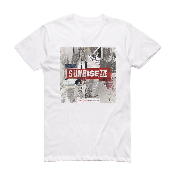 Sunrise Avenue Fairytales  Best Of 2006 2014 Album Cover T-Shirt White