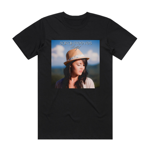 Sarah Reeves Faithful Acoustic Piano Version Album Cover T-Shirt Black