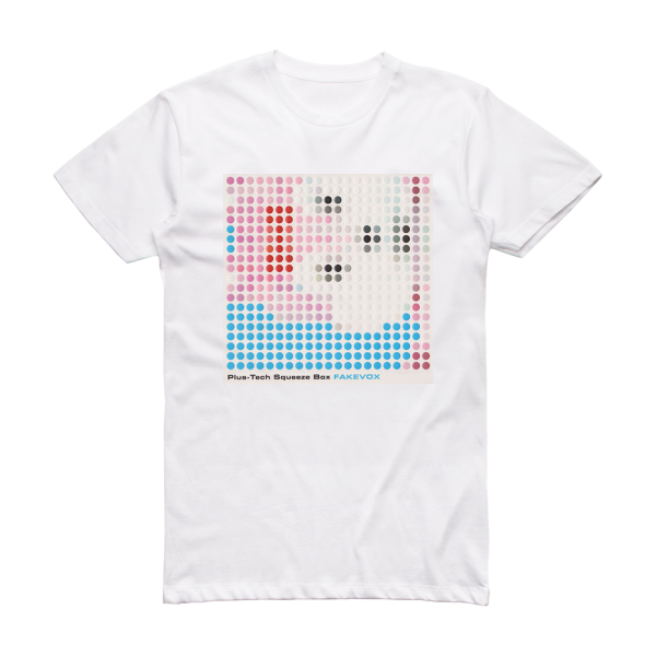 Plus-Tech Squeeze Box Fakevox Album Cover T-Shirt White