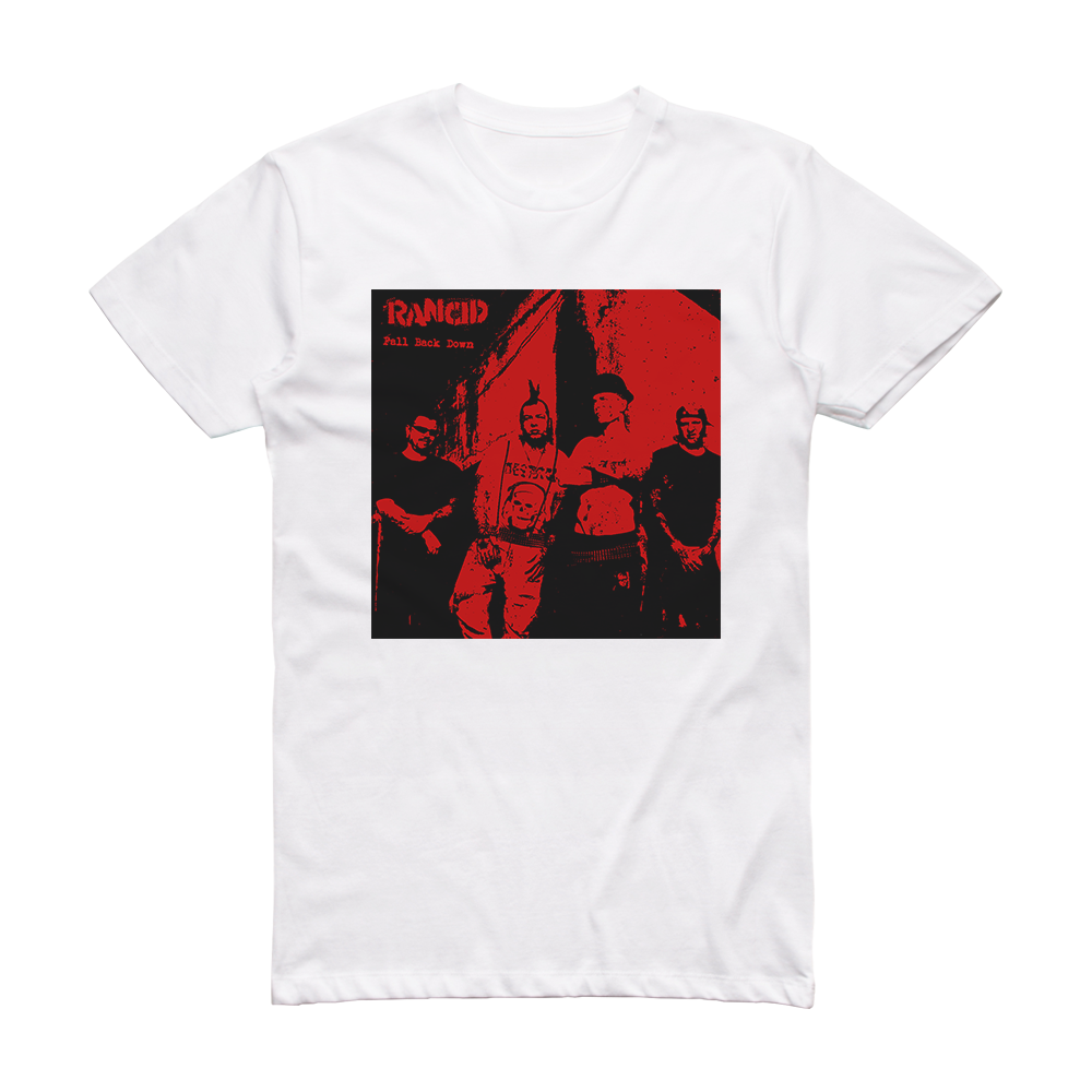 Rancid Fall Back Down Album Cover T-Shirt White – ALBUM COVER T-SHIRTS