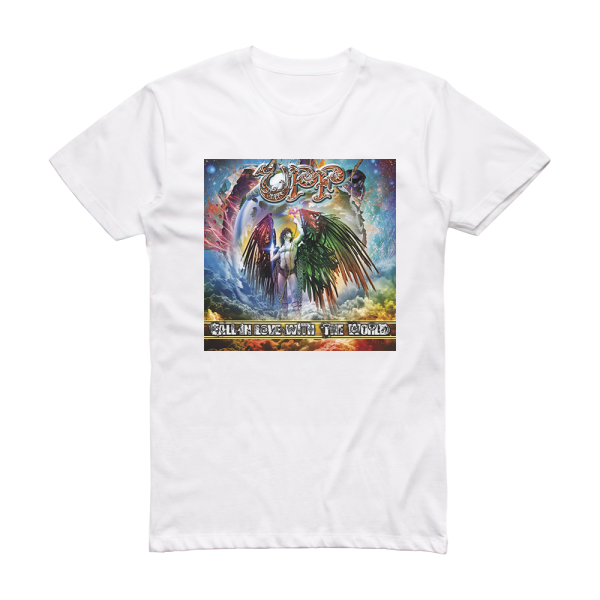 United Progressive Fraternity Fall In Love With The World Album Cover T-Shirt White
