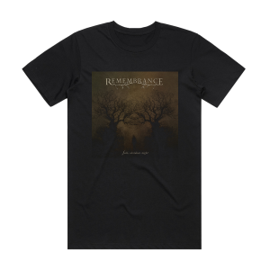 Remembrance Fall Obsidian Night Album Cover T-Shirt Black