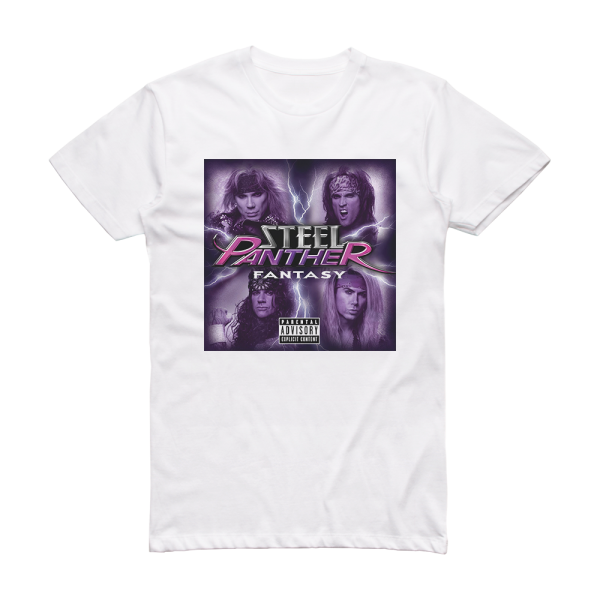 Steel Panther Fantasy Album Cover T-Shirt White