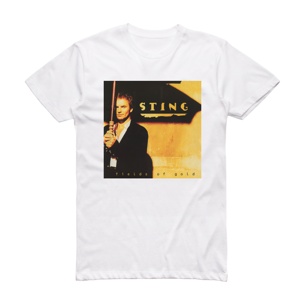 Sting Fields Of Gold Album Cover T-Shirt White