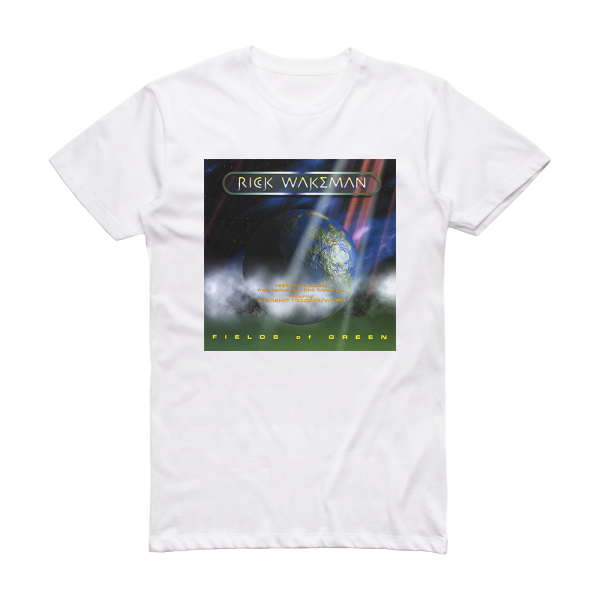 Rick Wakeman Fields Of Green 2 Album Cover T-Shirt White