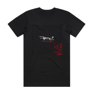 Red Fight Inside Album Cover T-Shirt Black