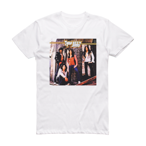 Thin Lizzy Fighting 4 Album Cover T-Shirt White