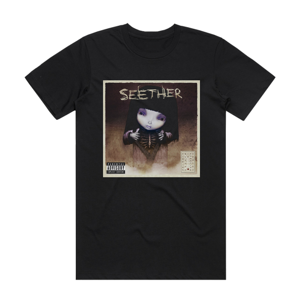 Seether Finding Beauty In Negative Spaces 2 Album Cover T-Shirt Black