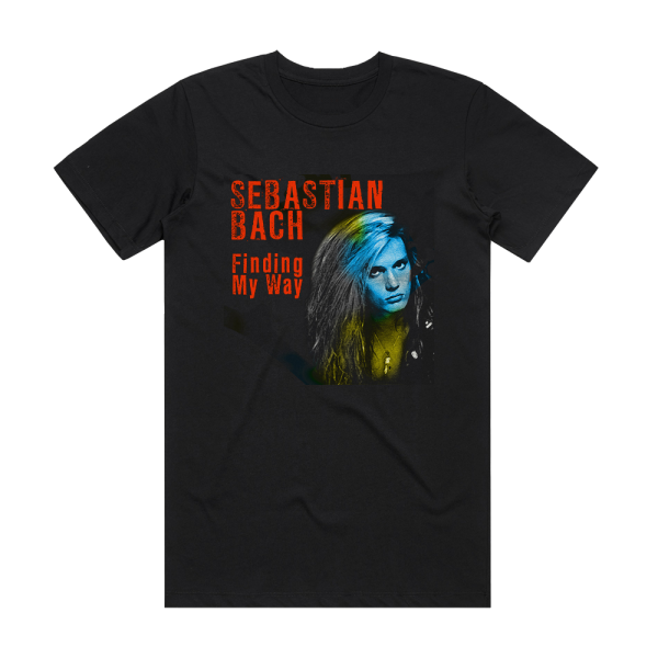 Sebastian Bach Finding My Way Album Cover T-Shirt Black