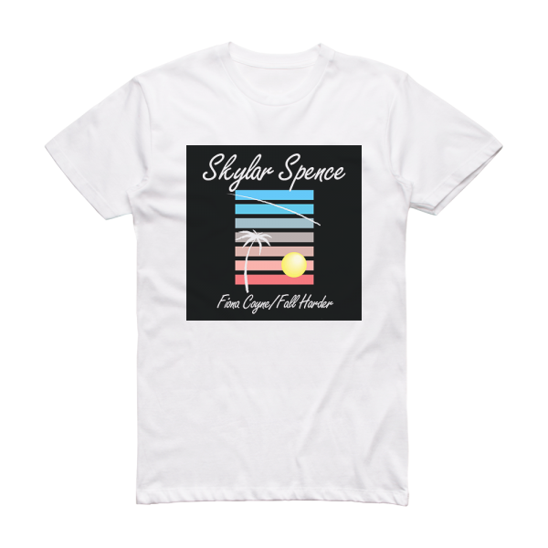 Skylar Spence Fiona Coyne Fall Harder Album Cover T-Shirt White