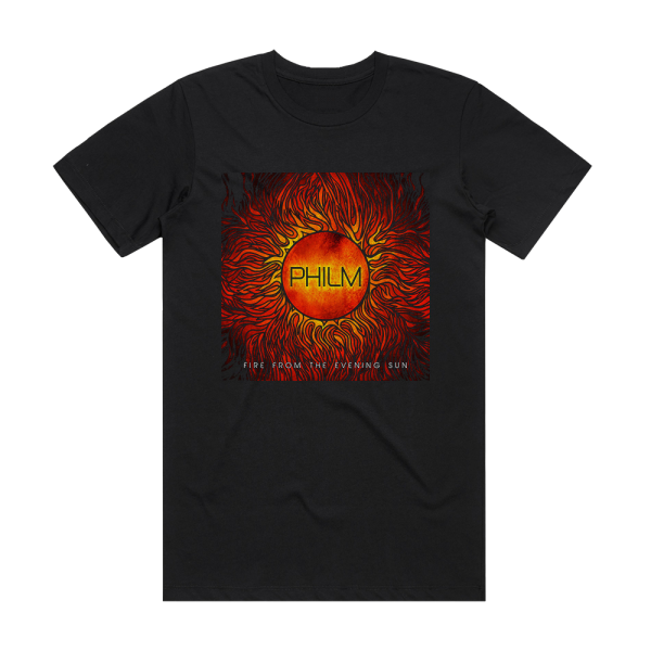 Philm Fire From The Evening Sun Album Cover T-Shirt Black