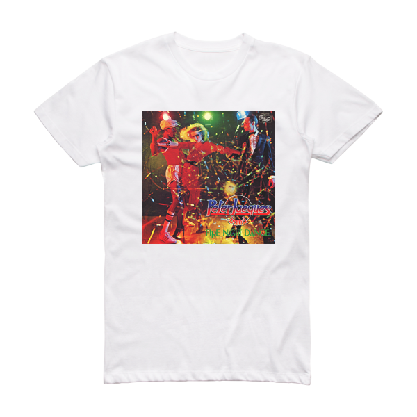 Peter Jacques Band Fire Night Dance Album Cover T-Shirt White