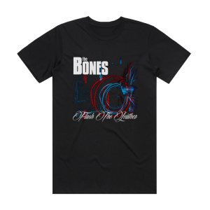 The Bones Flash The Leather Album Cover T-Shirt Black