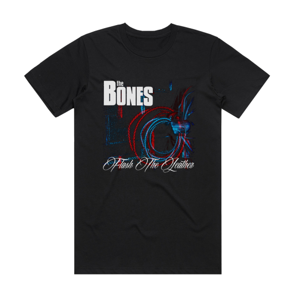 The Bones Flash The Leather Album Cover T-Shirt Black