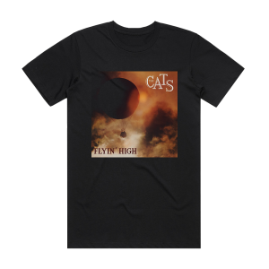 The Cats Flyin High Album Cover T-Shirt Black