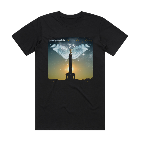 Paul van Dyk For An Angel 2009 2 Album Cover T-Shirt Black