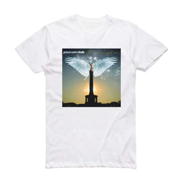 Paul van Dyk For An Angel 2009 2 Album Cover T-Shirt White