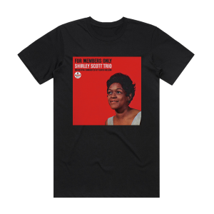 Shirley Scott For Members Only Album Cover T-Shirt Black