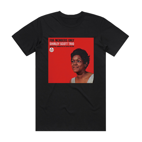 Shirley Scott For Members Only Album Cover T-Shirt Black