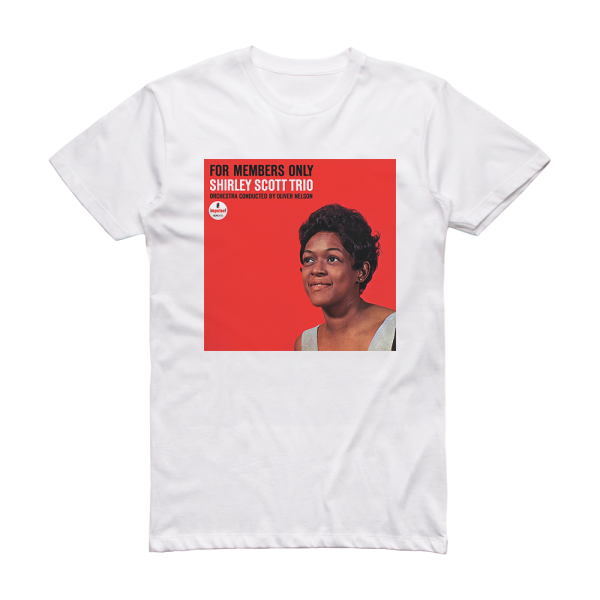 Shirley Scott For Members Only Album Cover T-Shirt White