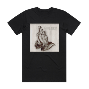 Red Lights Flash For Your Safety Album Cover T-Shirt Black