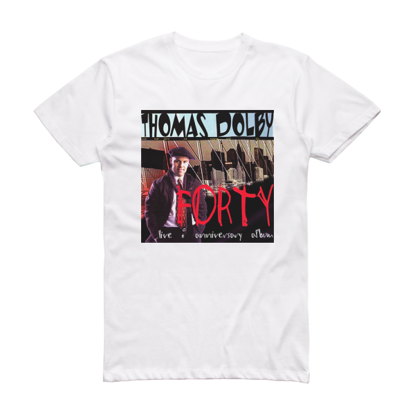 Thomas Dolby Forty Album Cover T-Shirt White