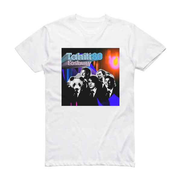 Tahiti 80 Fosbury Album Cover T-Shirt White