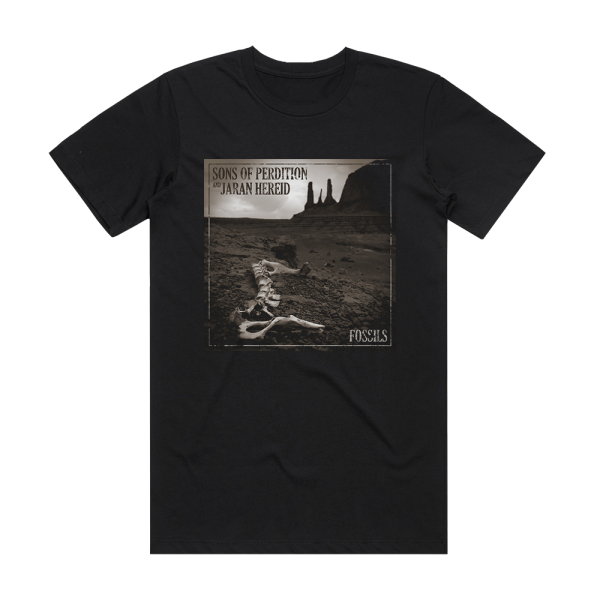 Sons of Perdition Fossils Album Cover T-Shirt Black