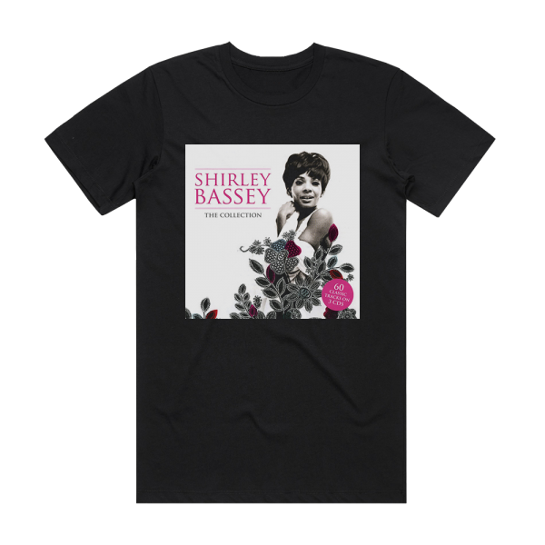 Shirley Bassey Four Decades Of Song Album Cover T-Shirt Black