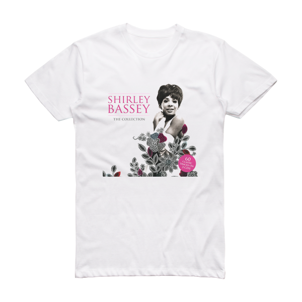 Shirley Bassey Four Decades Of Song Album Cover T-Shirt White