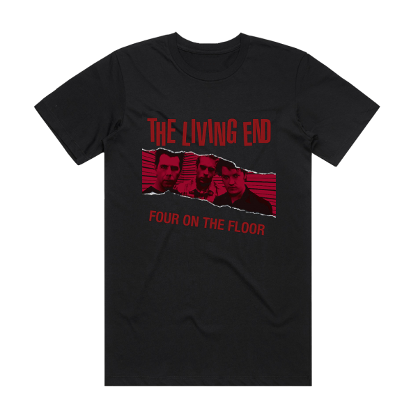 The Living End Four On The Floor Album Cover T-Shirt Black